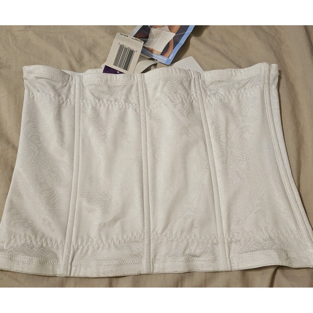 Women's Flexees White Waist Corset Shapewear Size 2XL